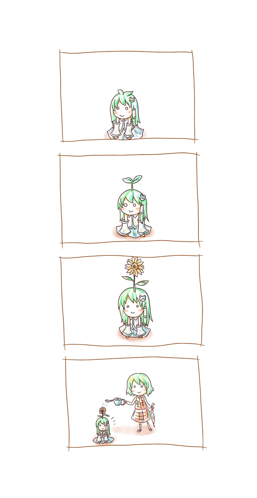 kochiya sanae and kazami yuuka (touhou) drawn by meshi_(wakabairo_suihanki)