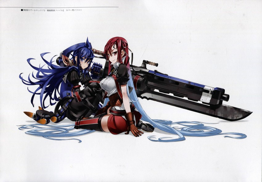 riela marcellis and imca (senjou no valkyria and 1 more) drawn by honjou_raita