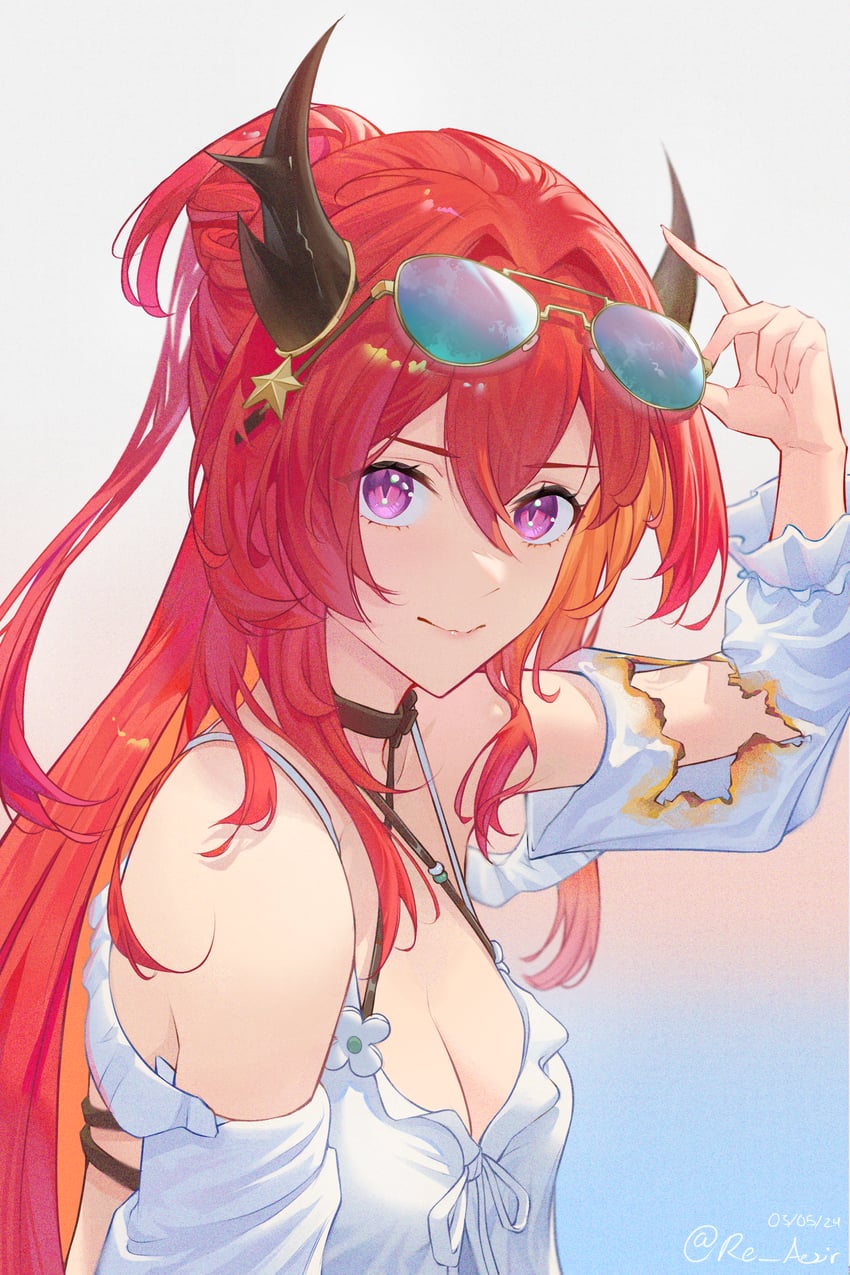 surtr (arknights) drawn by re_aesir