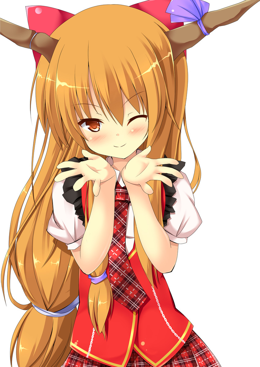ibuki suika and yamin (touhou and 1 more) drawn by szk