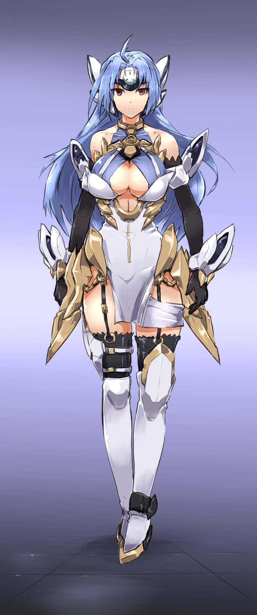 kos-mos and kos-mos ver. 4 (xenosaga and 1 more) drawn by depo_(typebaby505)