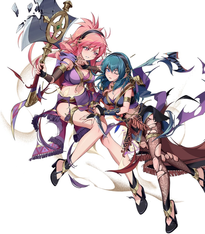 female byleth and marisa (fire emblem and 3 more) drawn by kainown