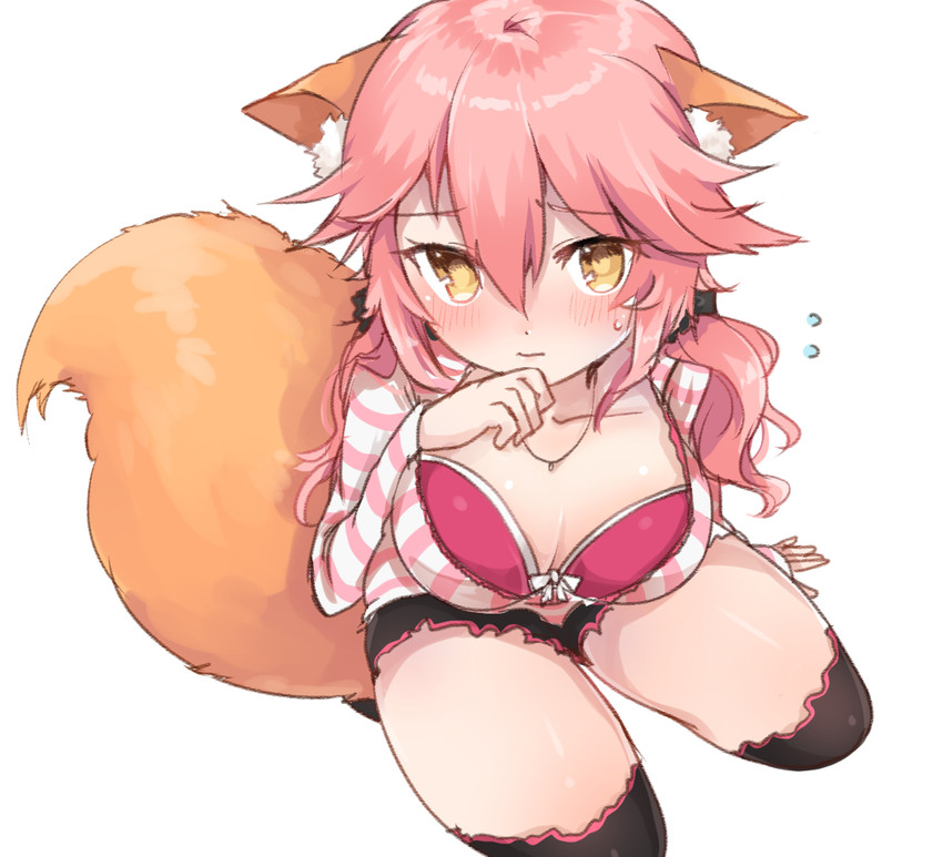 tamamo and tamamo no mae (fate and 2 more) drawn by umishima_rinta