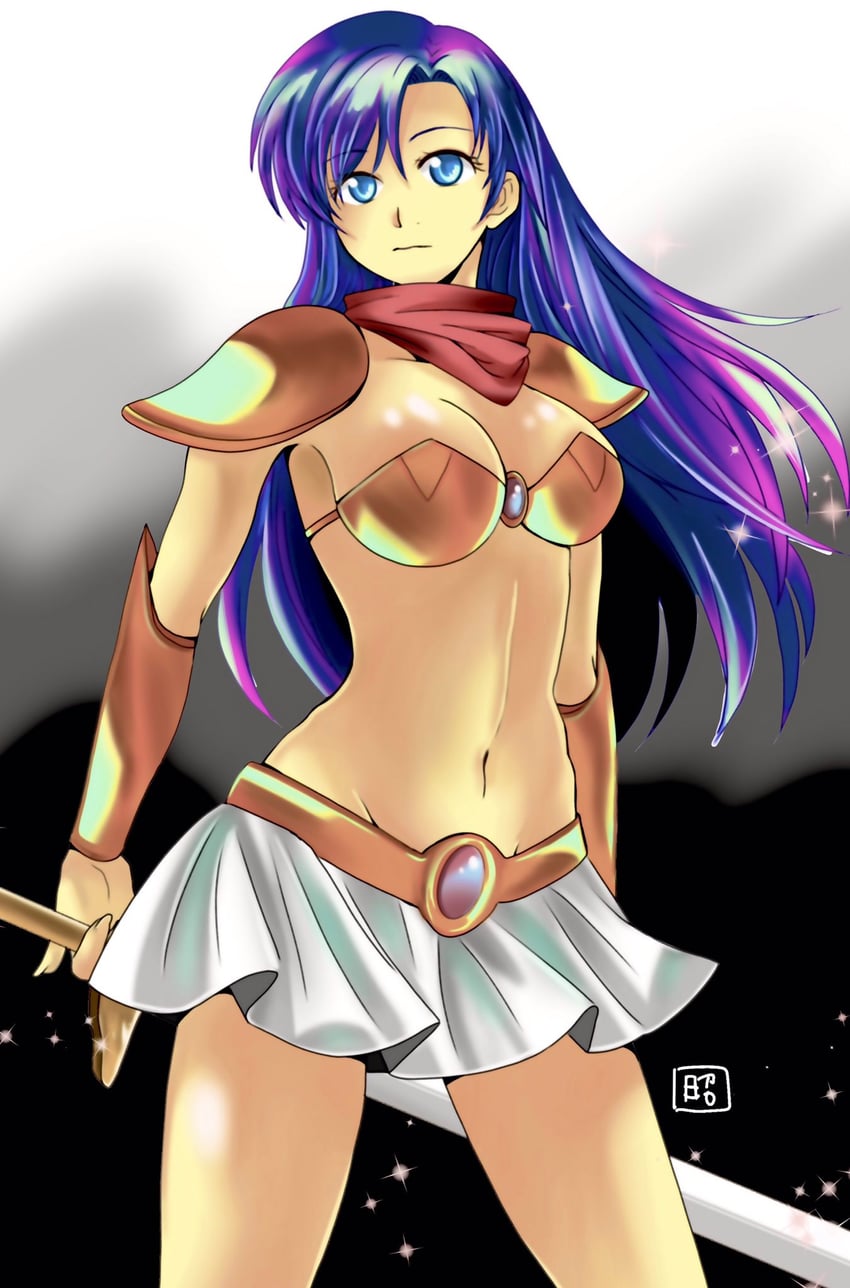 asou yuuko and valis (mugen senshi valis) drawn by okobore_de_shou