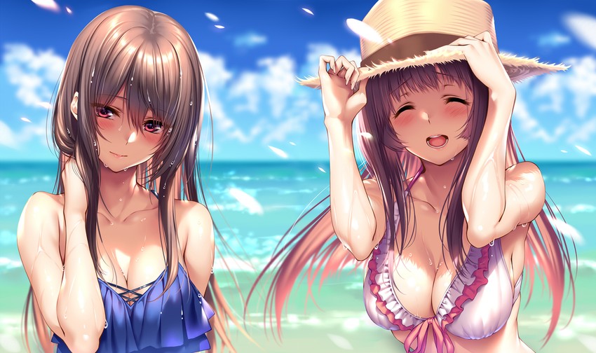 minazumi kasane and shizuki neru (hanikami kanojo) drawn by piromizu