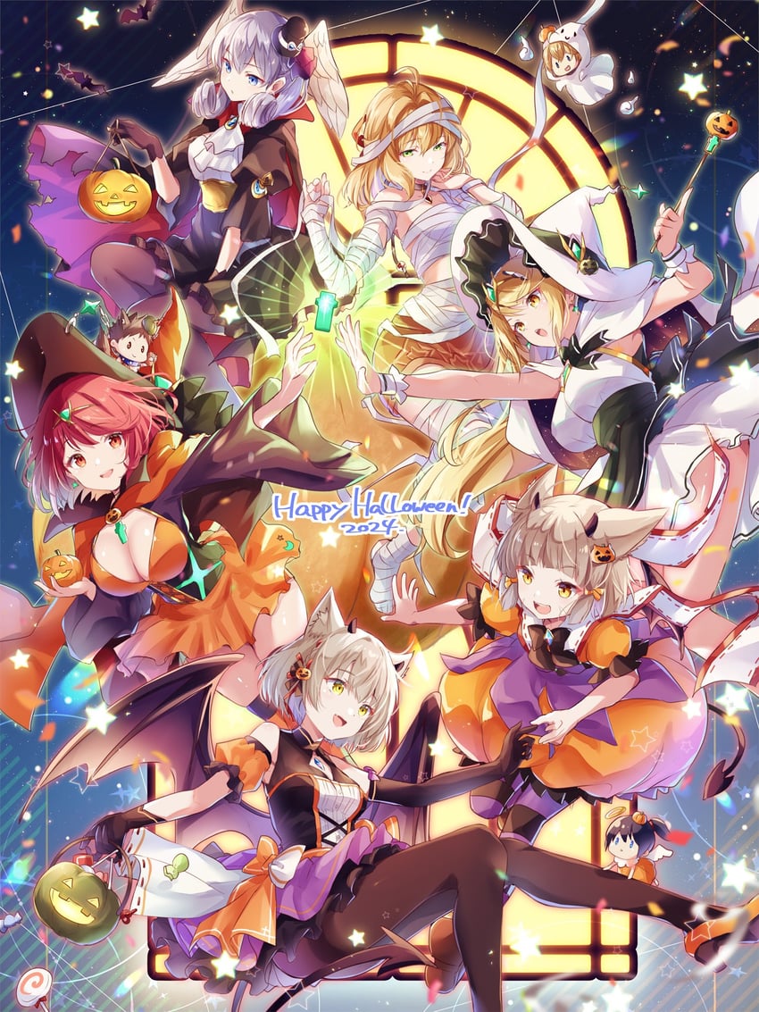 pyra, mythra, nia, rex, mio, and 4 more (xenoblade chronicles and 3 more) drawn by ui_frara