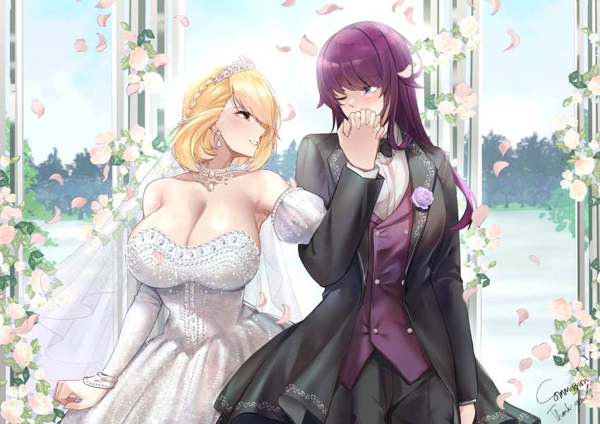 commander, prince of wales, female commander, and claire ross (azur lane) drawn by irkawaza