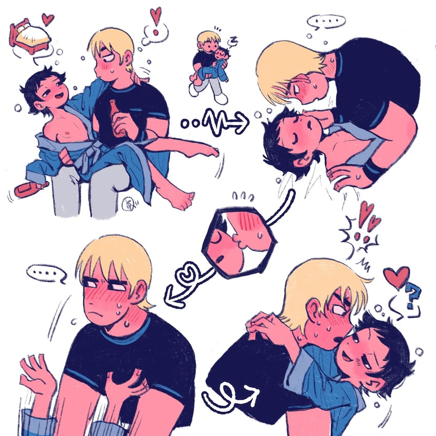 wallace wells and todd ingram (scott pilgrim and 1 more) drawn by tokagen0