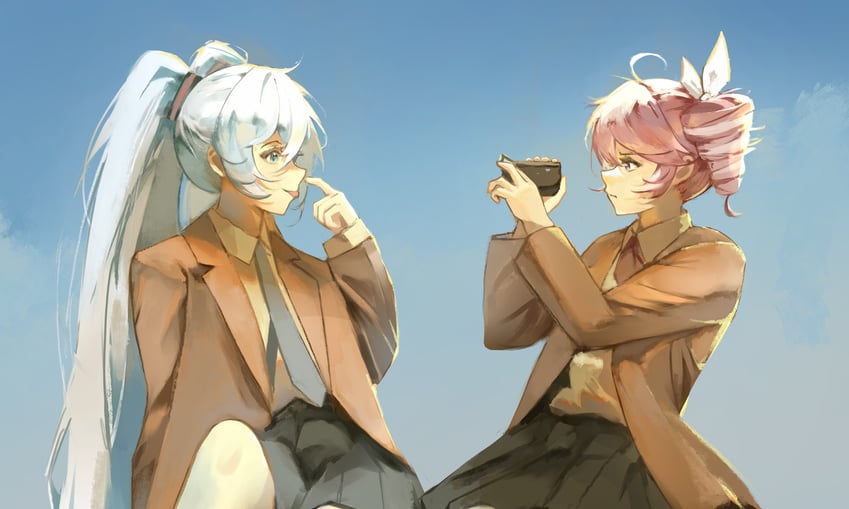 hatsune miku and kasane teto (vocaloid and 2 more) drawn by leeian