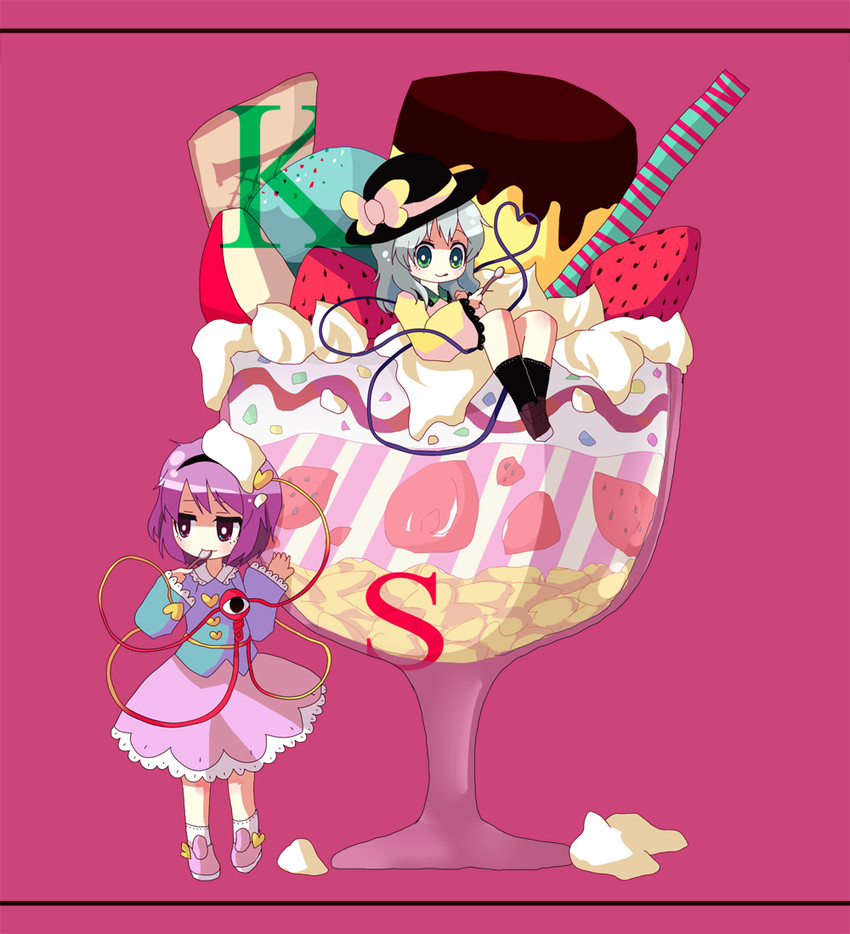 komeiji koishi and komeiji satori (touhou) drawn by ngayope