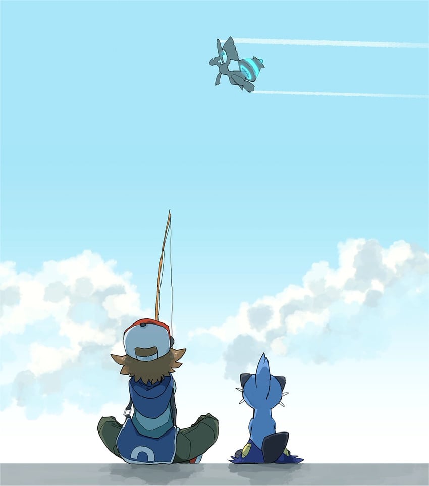 hilbert, zekrom, and dewott (pokemon and 1 more) drawn by nyagiratwist