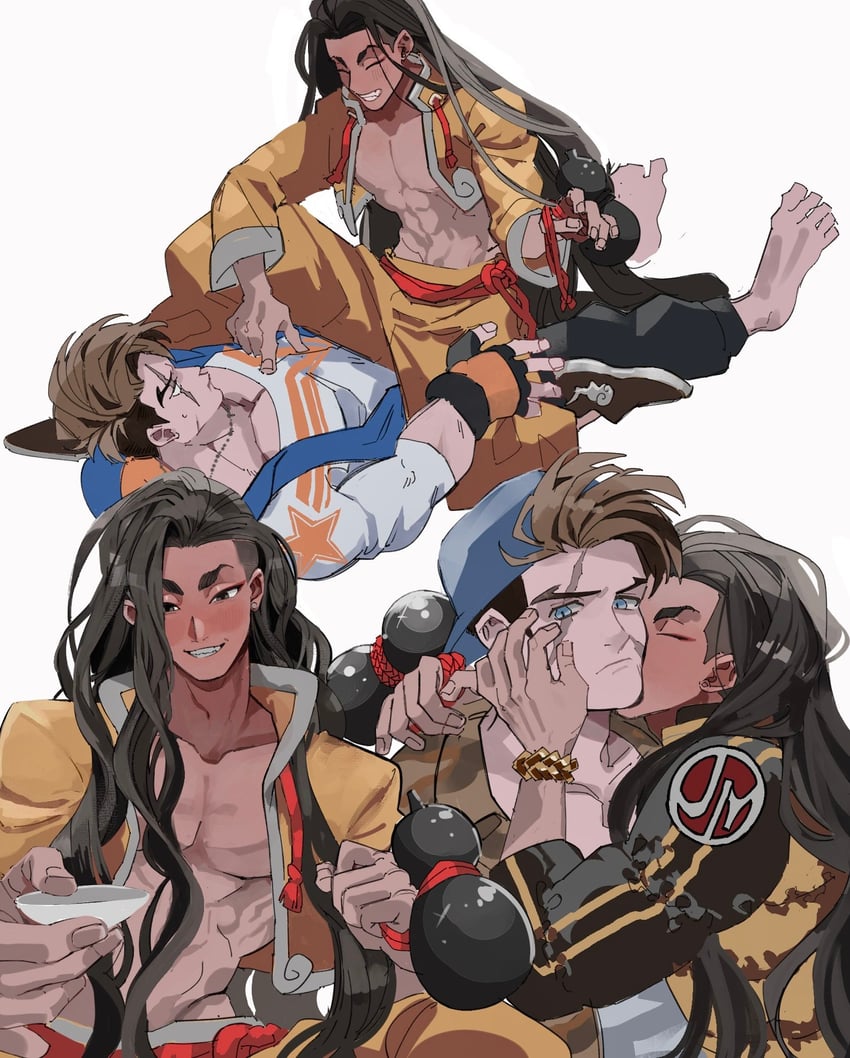 luke sullivan and jamie siu (street fighter and 1 more) drawn by tktnb_left