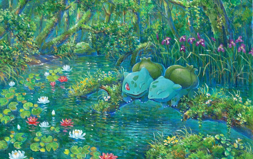 bulbasaur (pokemon and 1 more) drawn by shiraishi_takashi