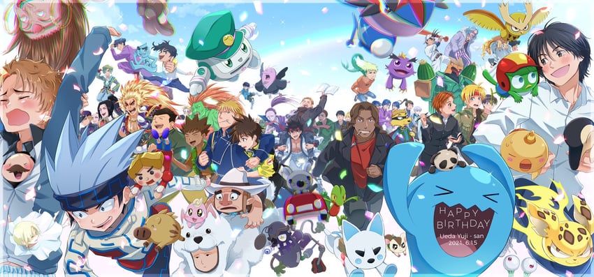 greninja, treecko, brock, wobbuffet, blanka, and 50 more (pokemon and 53 more) drawn by 19670615t