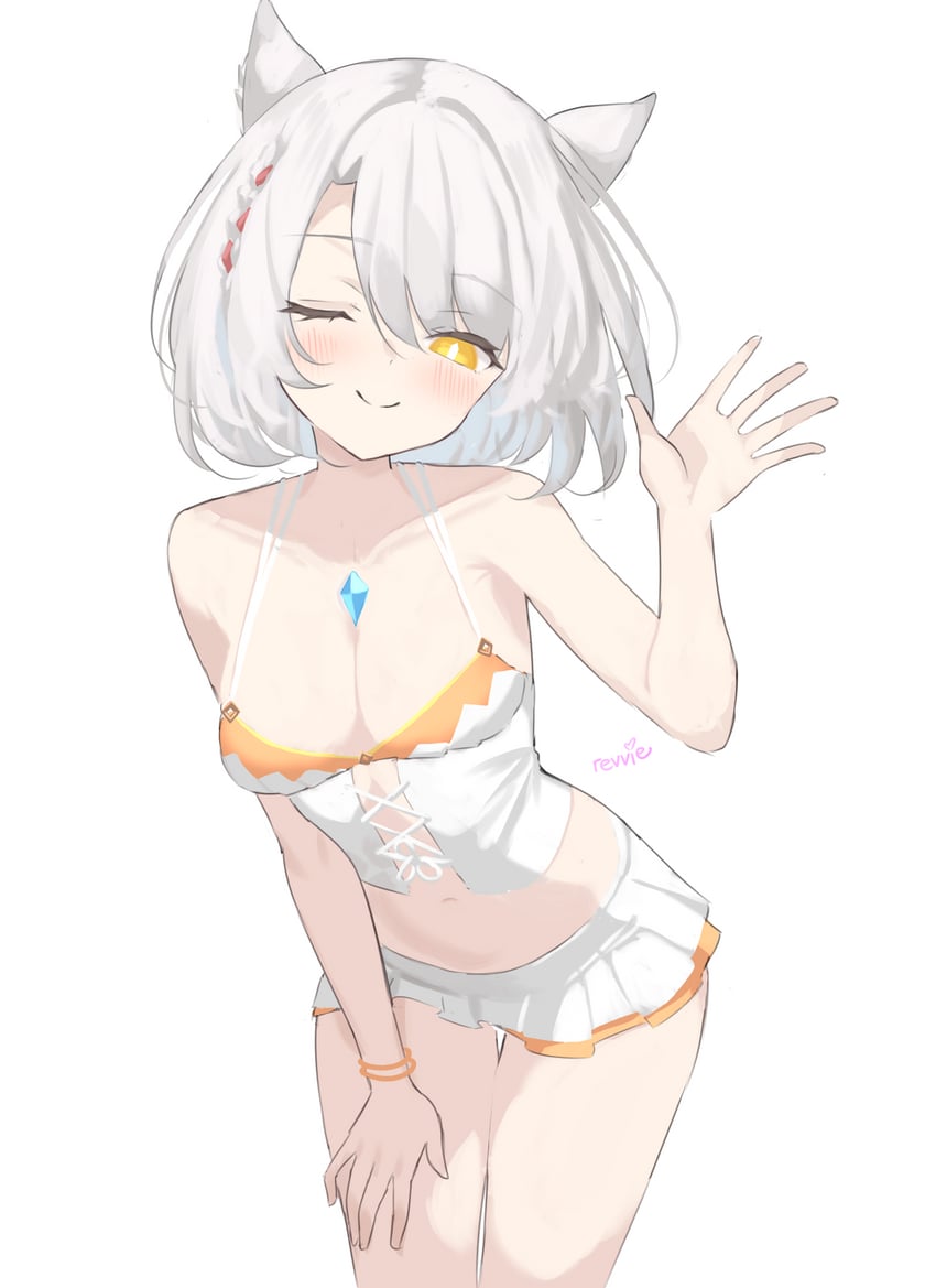 mio (xenoblade chronicles and 1 more) drawn by revvie