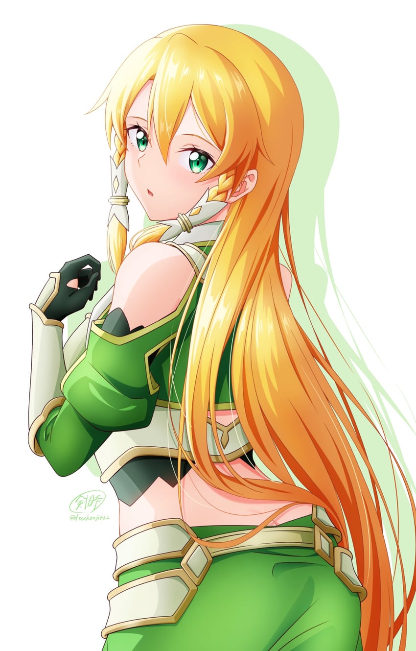leafa (sword art online and 2 more) drawn by ken-ji