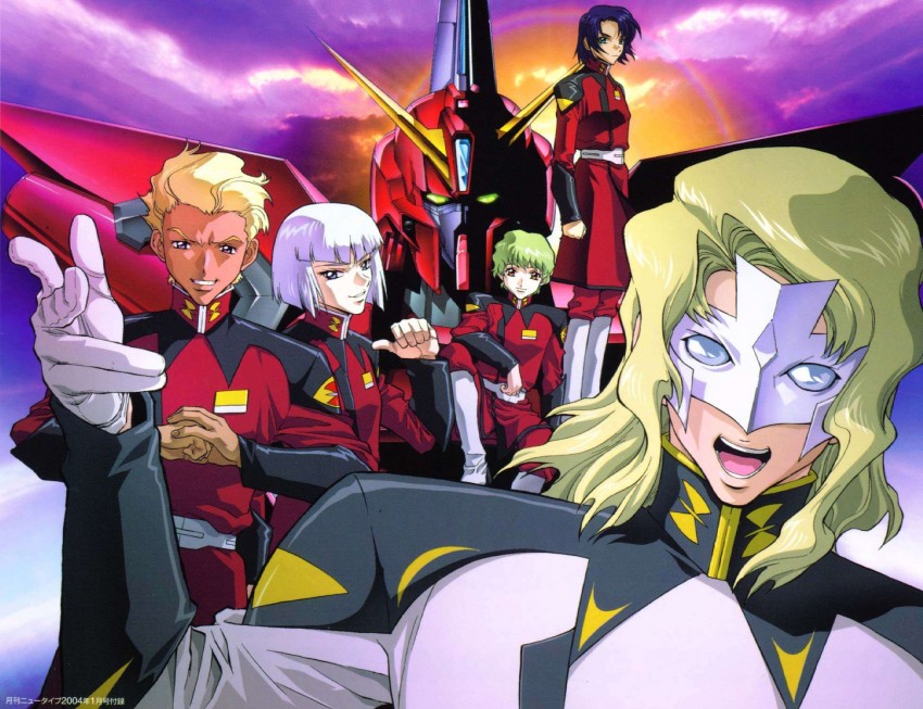 athrun zala, dearka elsman, yzak joule, rau le creuset, aegis gundam, and 1 more (gundam and 1 more)