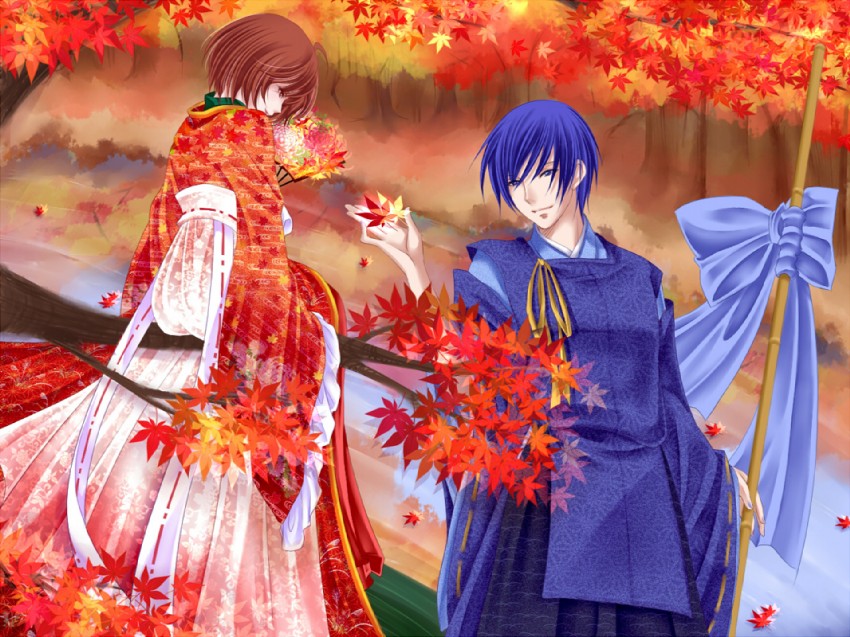 kaito and meiko (vocaloid and 1 more) drawn by tonyo_(milky_crown)