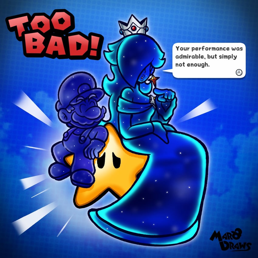 cosmic spirit and cosmic mario (mario and 2 more) drawn by marodraws