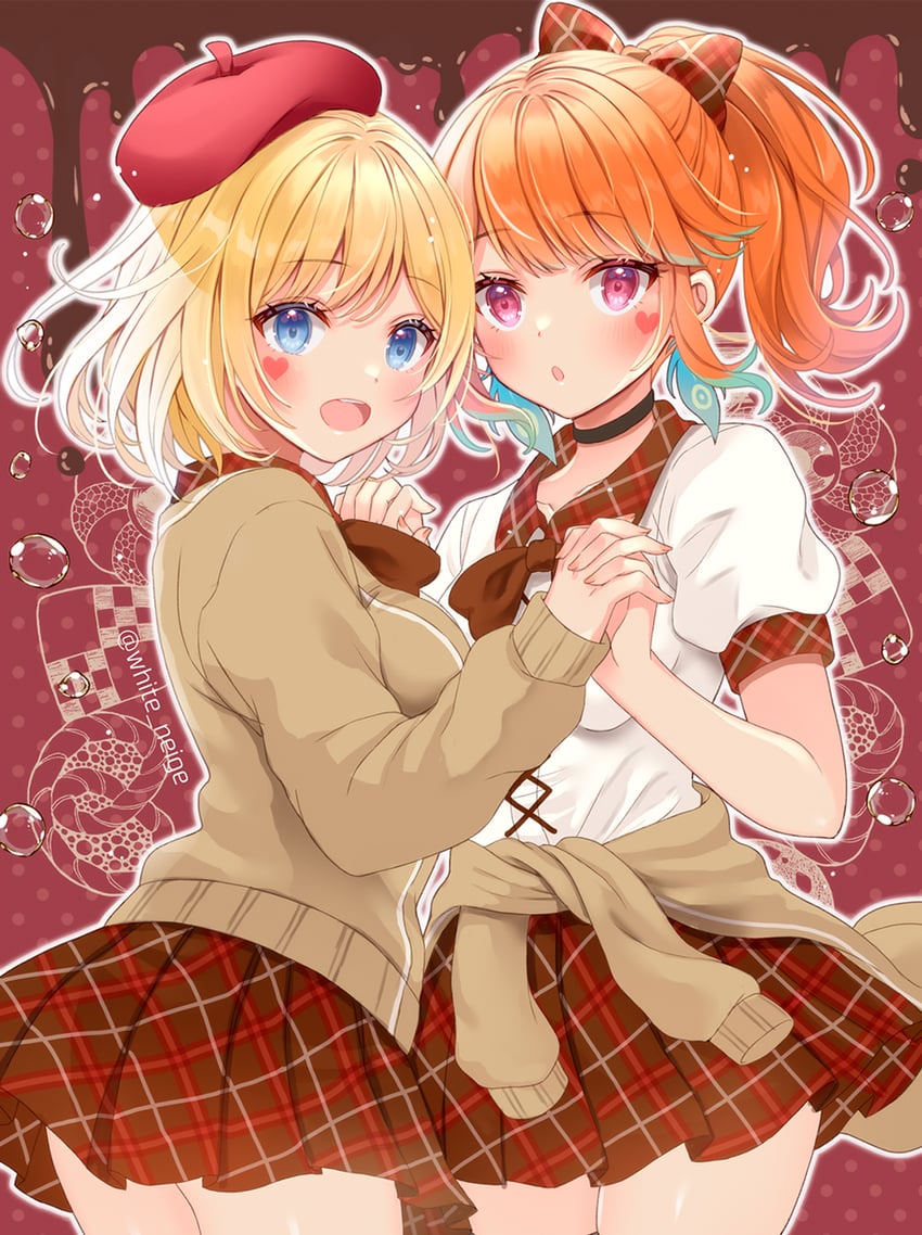 takanashi kiara and watson amelia (hololive and 1 more) drawn by serino_itsuki
