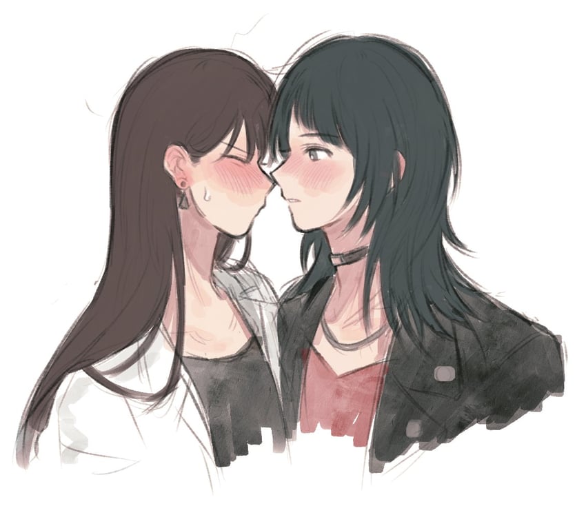 shiina taki and yahata umiri (bang dream! and 1 more) drawn by 6w6uwu