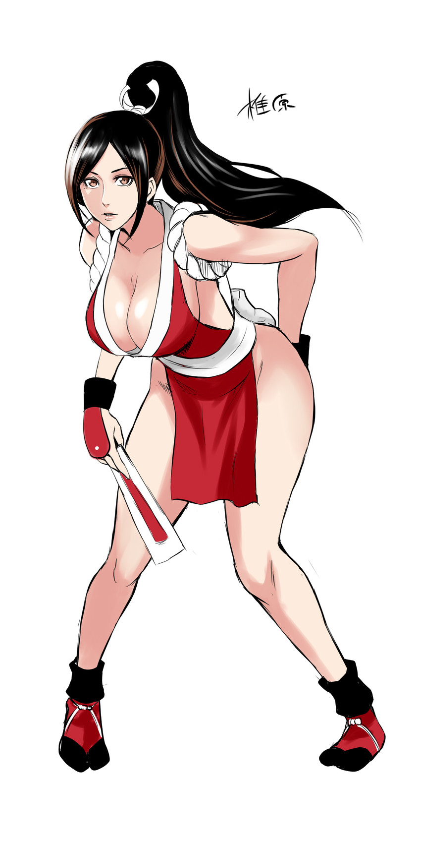 shiranui mai (the king of fighters and 3 more) drawn by shibusun