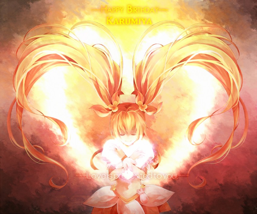 myoudouin itsuki and cure sunshine (precure and 1 more) drawn by iriasu