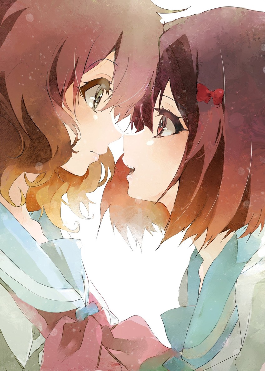 oumae kumiko and hisaishi kanade (hibike! euphonium and 1 more) drawn by kataru_(ubw-emiya)