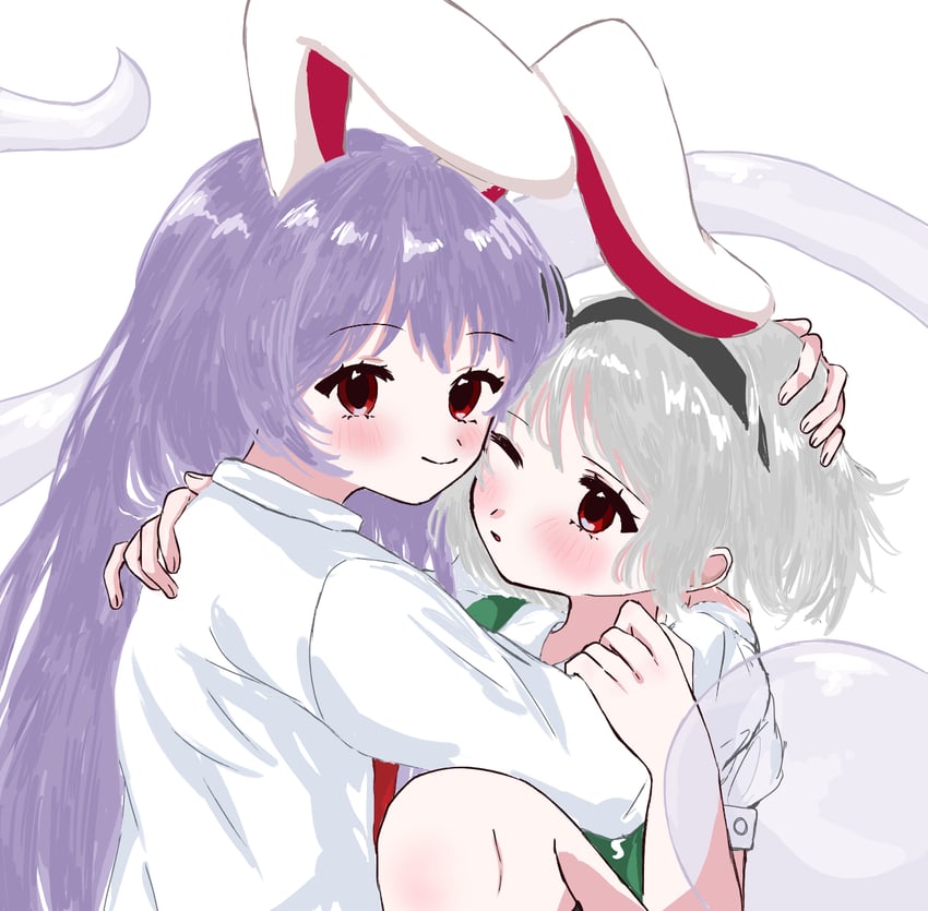 konpaku youmu and reisen udongein inaba (touhou) drawn by nagi_(dfgd8473)