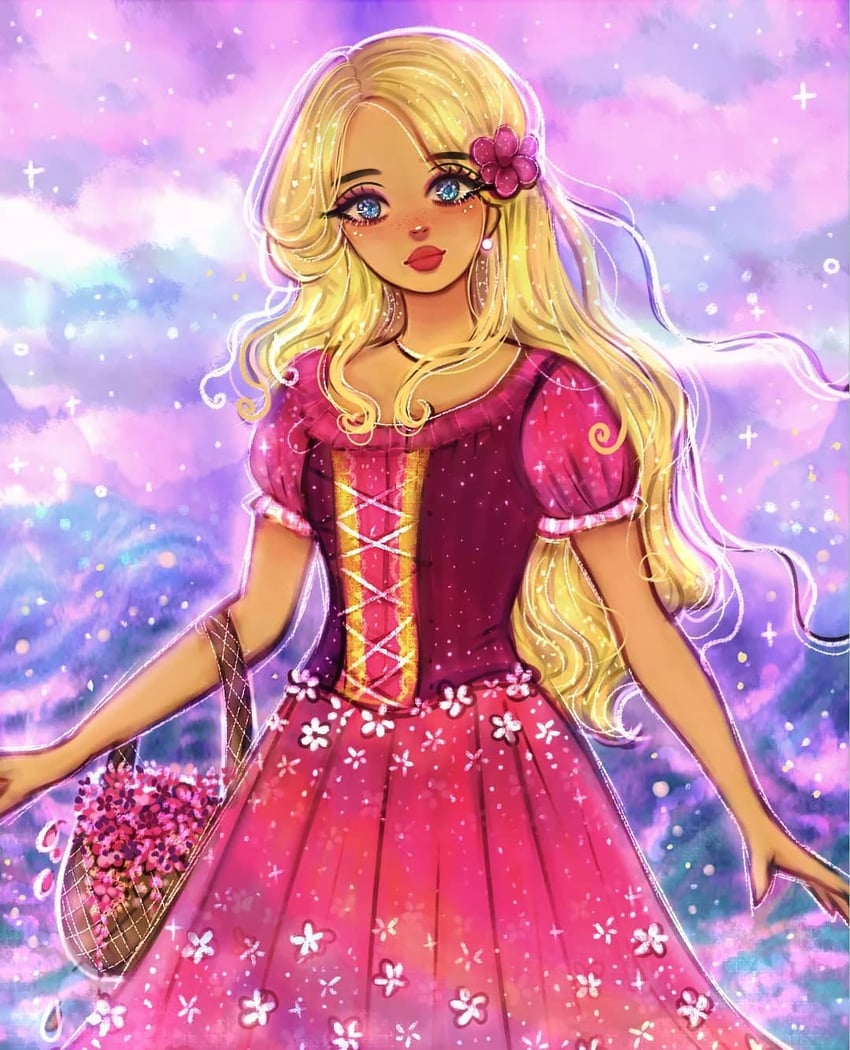 barbie and liana (barbie and 1 more) drawn by kioler