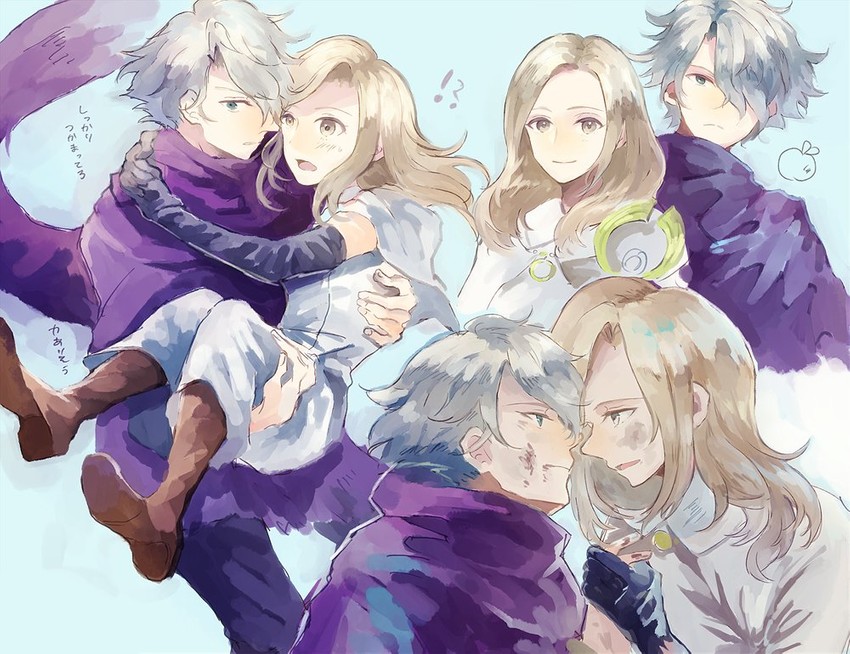 therion and ophilia clement (octopath traveler and 1 more) drawn by okii