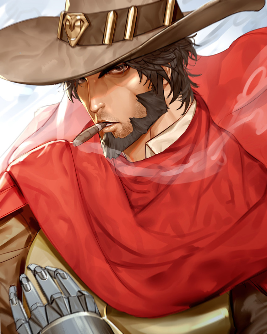 cassidy (overwatch and 1 more) drawn by won_jade