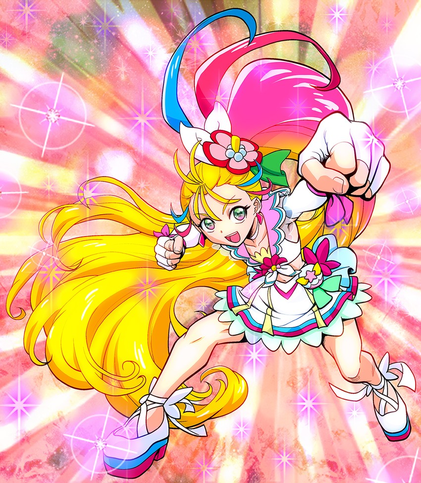 natsuumi manatsu and cure summer (precure and 1 more) drawn by unno_hotaru
