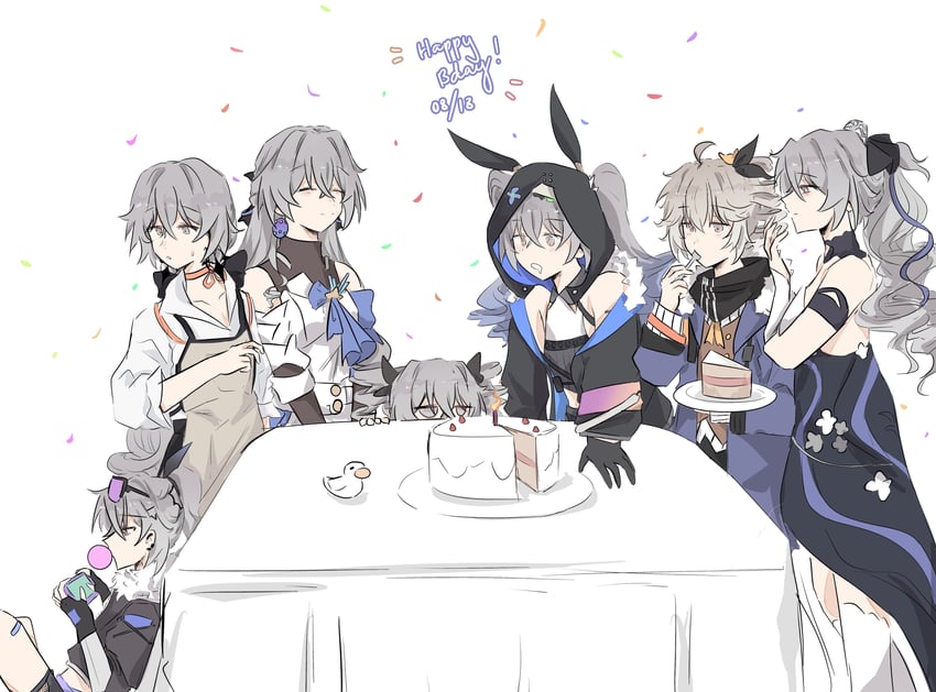 bronya zaychik, silver wolf, bronya rand, and asumi kana (honkai and 3 more) drawn by si_(si_sowofei)