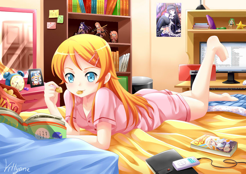 gokou ruri, kousaka kirino, and yatogami tohka (ore no imouto ga konna ni kawaii wake ga nai and 1 more) drawn by villyane