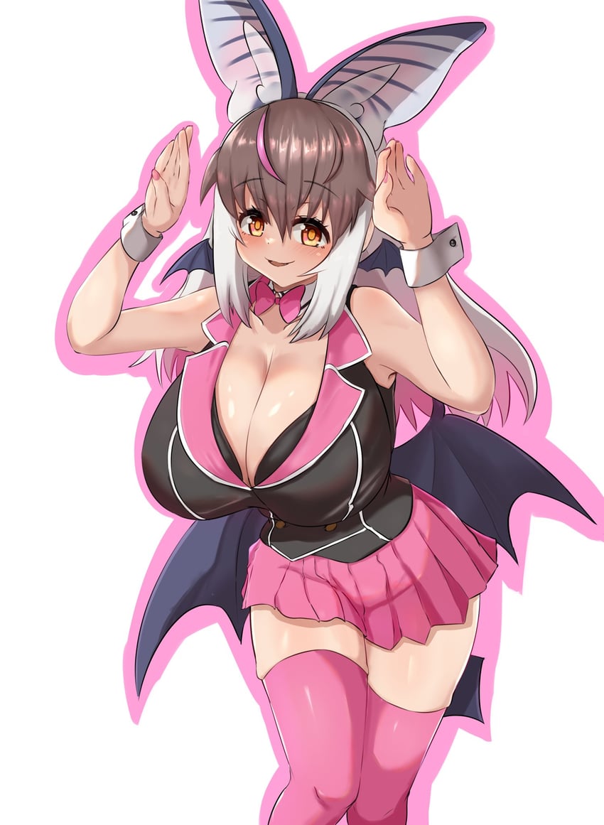 brown long-eared bat (kemono friends and 2 more) drawn by akaisuto