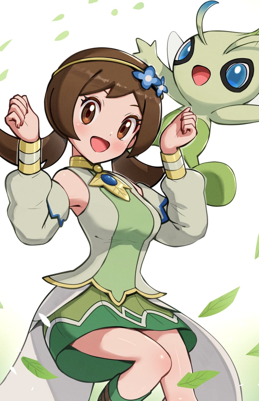 lyra and celebi (pokemon and 1 more) drawn by gonzarez