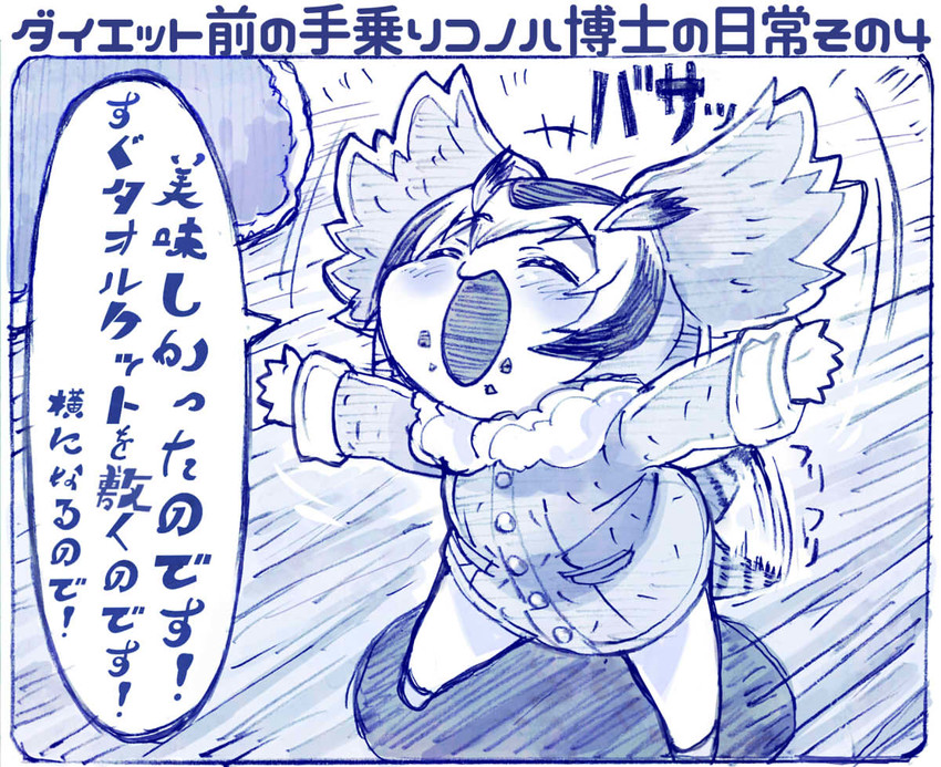 northern white-faced owl (kemono friends) drawn by sakino_shingetsu