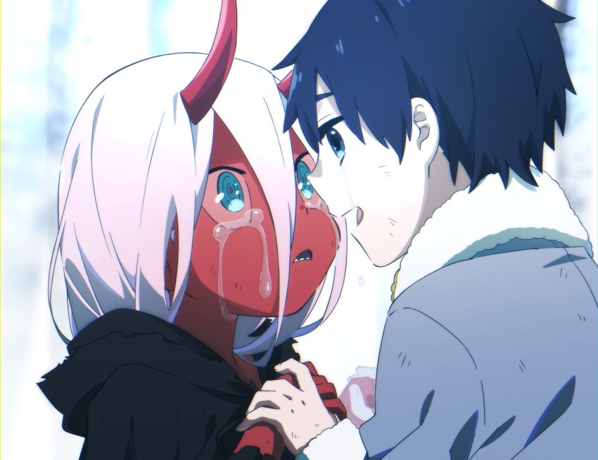 zero two and hiro (darling in the franxx) drawn by leje39