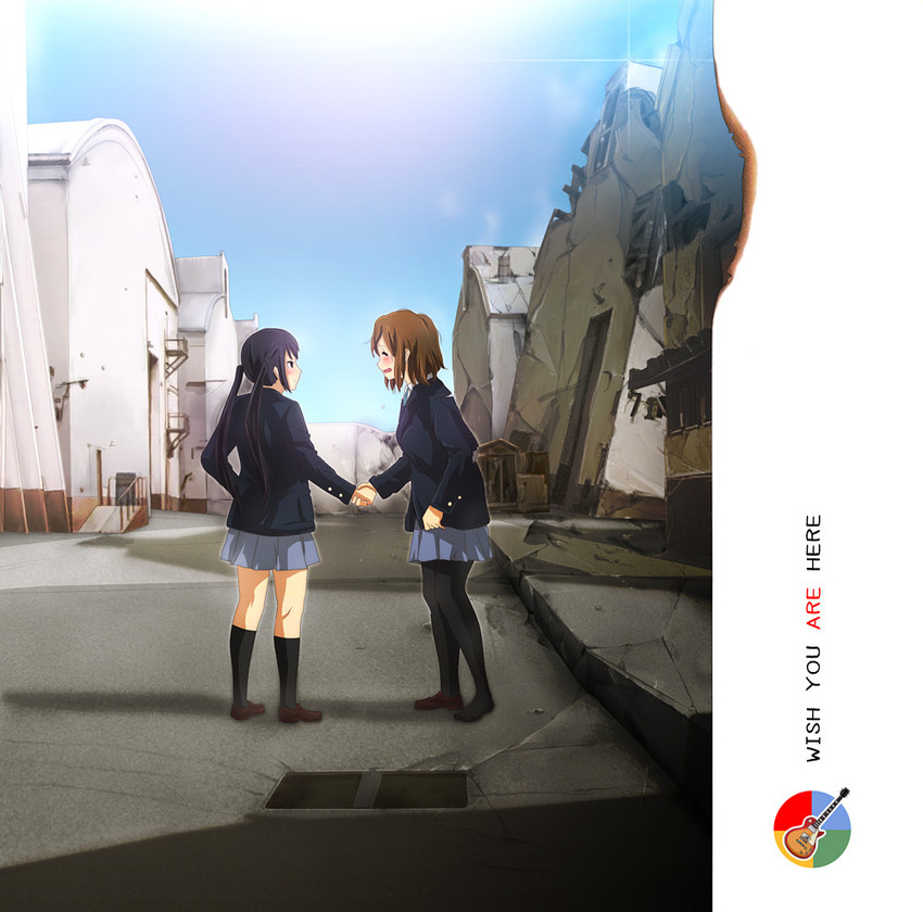 nakano azusa and hirasawa yui (k-on! and 2 more) drawn by 71_(nanaichi_drafting)