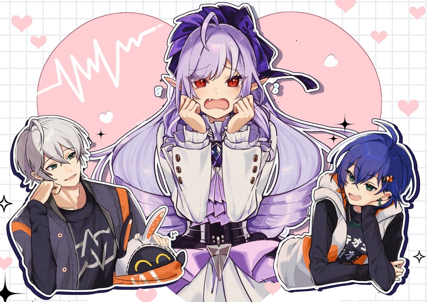 belle, wise, vivian banshee, and eous (zenless zone zero) drawn by nad0_55