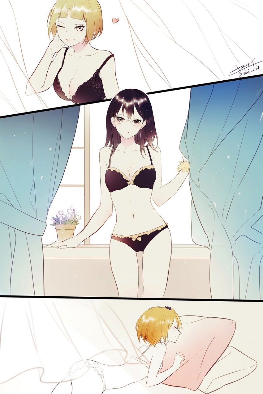 shimizu kiyoko, yachi hitoka, and tanaka saeko (haikyuu!!) drawn by yasai_(getsu)
