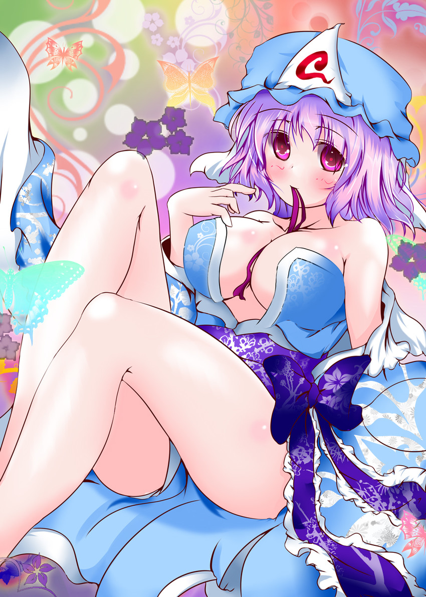 saigyouji yuyuko (touhou) drawn by nagii_yuki