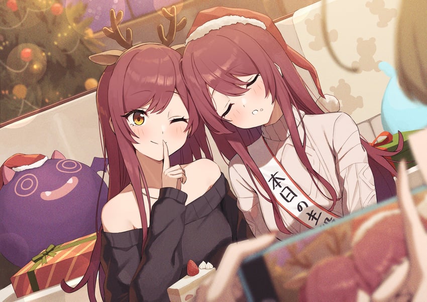 osaki amana, kuwayama chiyuki, osaki tenka, and debi tarou (idolmaster and 1 more) drawn by wanimaru