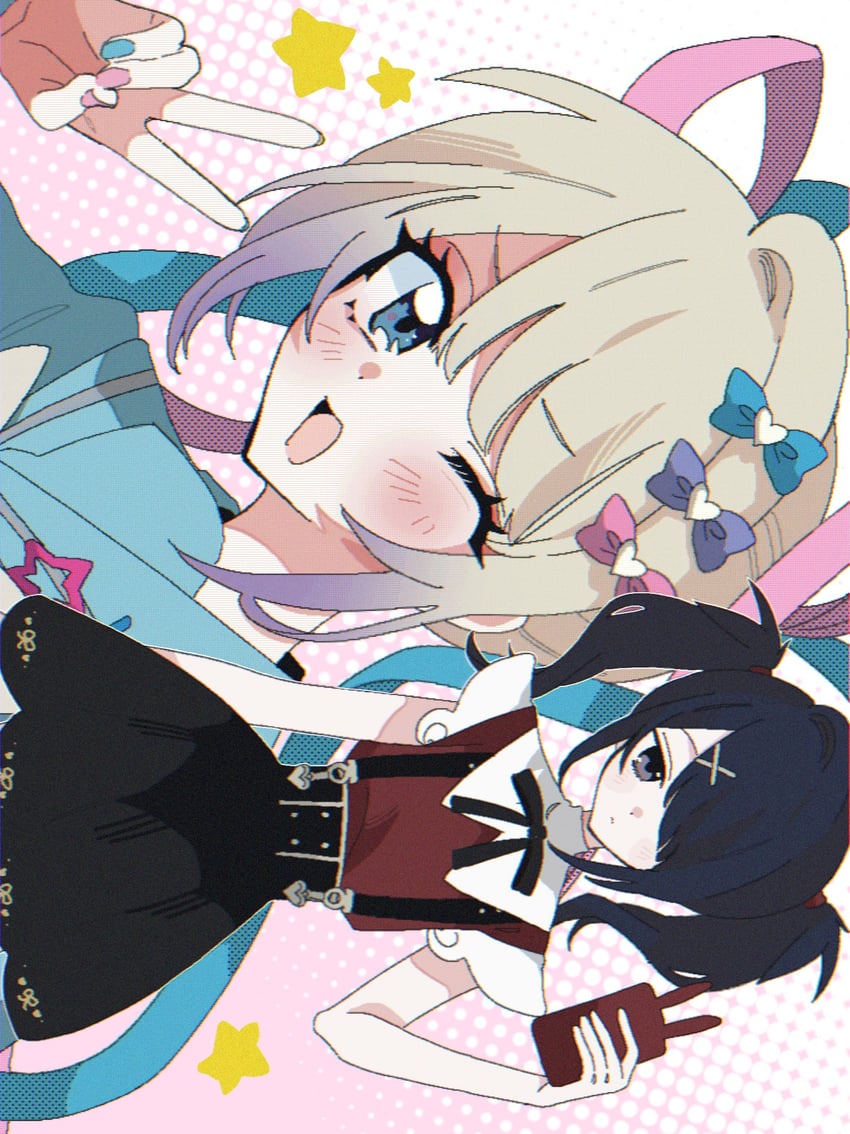 chouzetsusaikawa tenshi-chan and ame-chan (needy girl overdose) drawn by tabun_ningen
