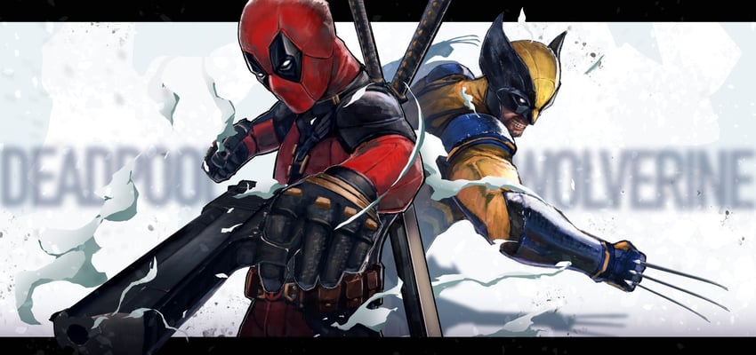 wolverine and deadpool (marvel and 5 more) drawn by masashi_toy