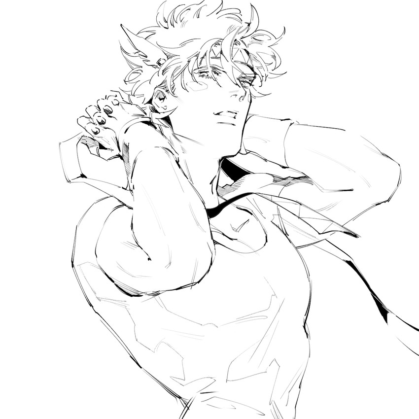 caesar anthonio zeppeli (jojo no kimyou na bouken and 1 more) drawn by robu_(shatr1990)