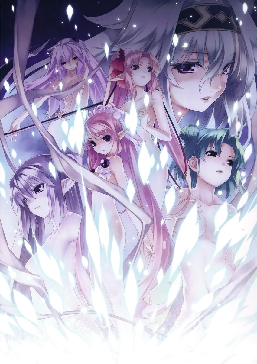 fyuria, ellis, dyshana, alice, mimel, and 1 more (agarest senki and 1 more) drawn by hirano_katsuyuki