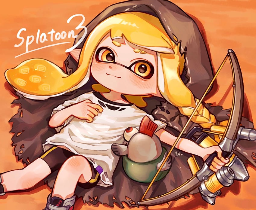 smallfry and agent 3 (splatoon and 1 more) drawn by aoaza_83