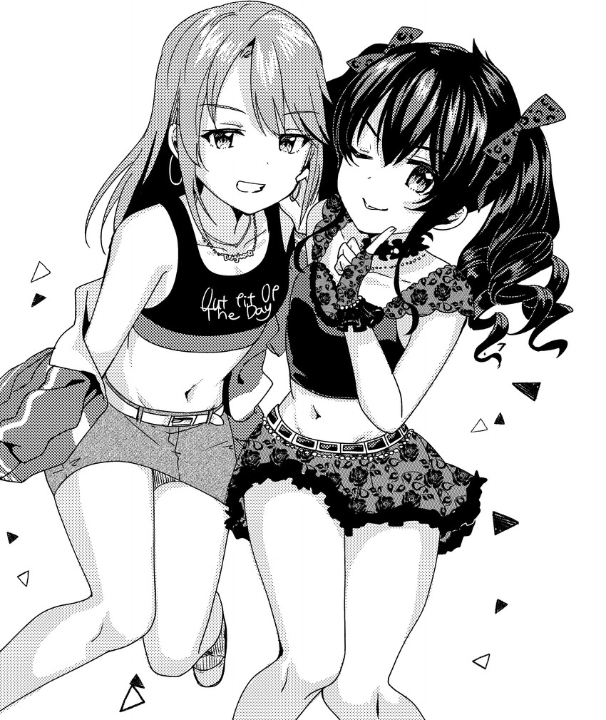 yuuki haru and matoba risa (idolmaster and 1 more) drawn by ichiren_namiro